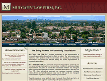 Tablet Screenshot of mulcahylawfirm.com